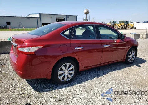 2014 Nissan Sentra S из США, поврежденный, VIN 3N1AB7APXEY268041